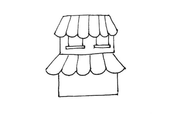 How to draw a small building