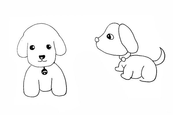 How to draw a cute puppy