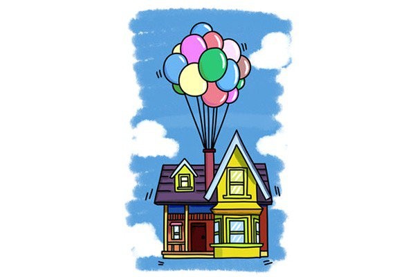 Draw the house from Up