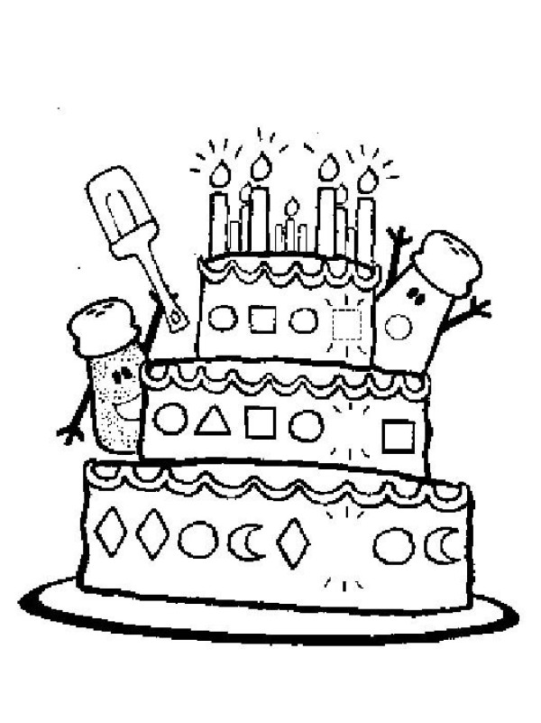 Birthday Cake Simple Drawing Complete Collection of Simple Drawings