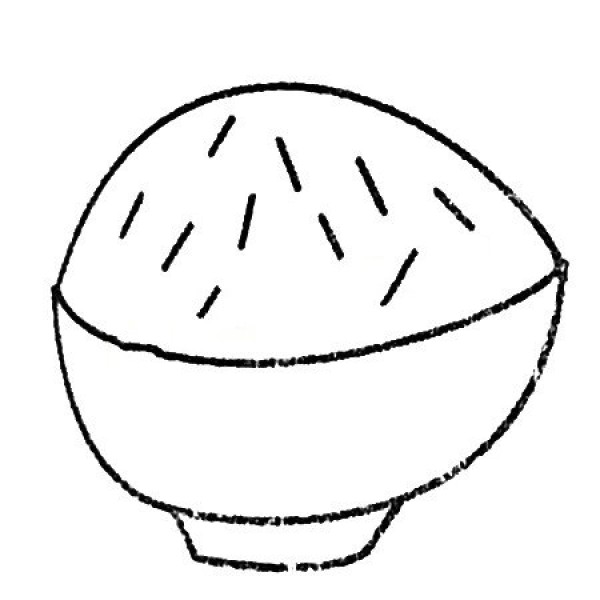 Complete collection of simple rice drawings and drawing steps