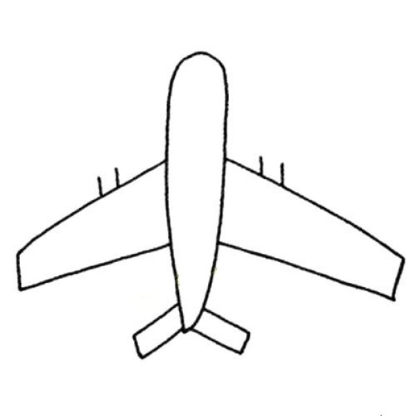 A set of simple airplane sketches