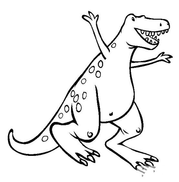 Dinosaur picture collection Tyrannosaurus simple drawing picture