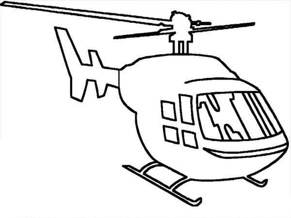 Simple drawing of airplane Helicopter simple drawing picture