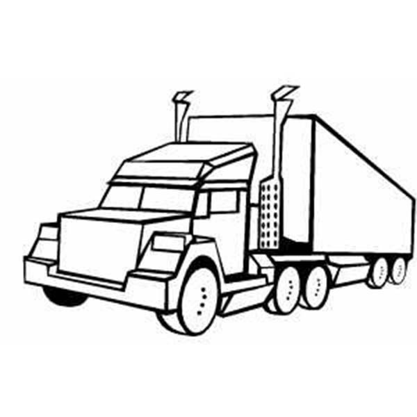 How to draw a large truck