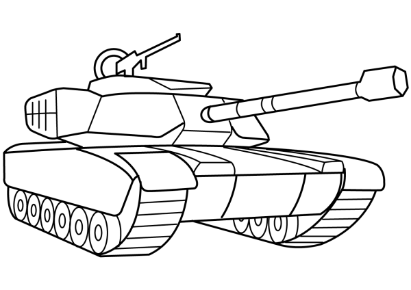 Simple and easy to learn tank drawing