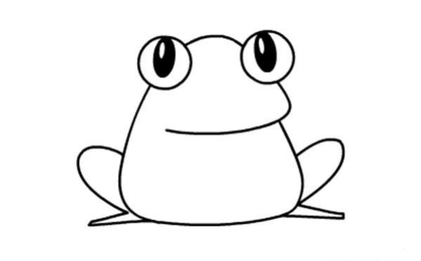 Frog drawing steps