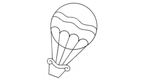 How to draw a hot air balloon