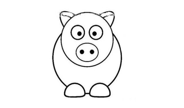 How to draw little red pig