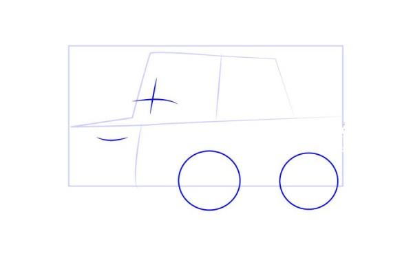 police car perry taxi cape simple drawing