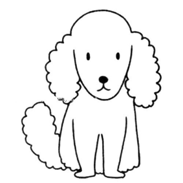 Beautiful puppy simple drawing tutorial