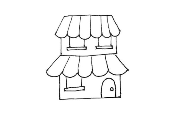 How to draw a small building