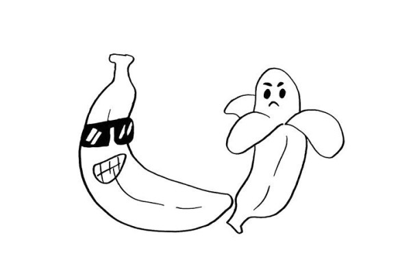 How to draw a banana