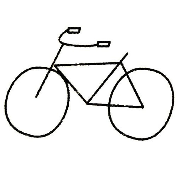 Complete collection of bicycle simple drawings and drawing steps