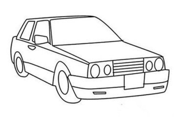 Simple drawings of vehicles, exquisite pictures of simple drawings of cars