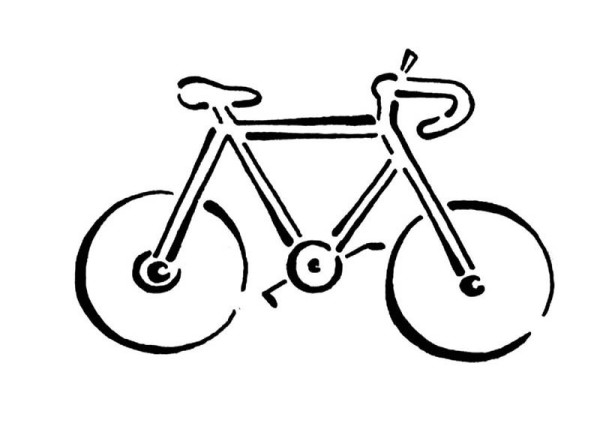 How to draw a super simple bicycle