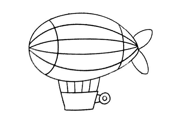 Learn to draw a hot air balloon