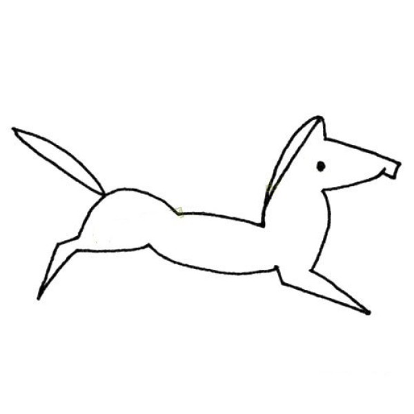 simple line drawing horse