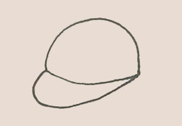 Simple drawing of duck cap