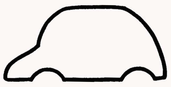 How to draw a car with simple strokes