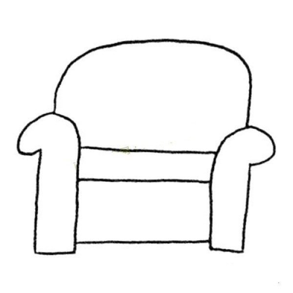 Simple drawing pictures of various chairs