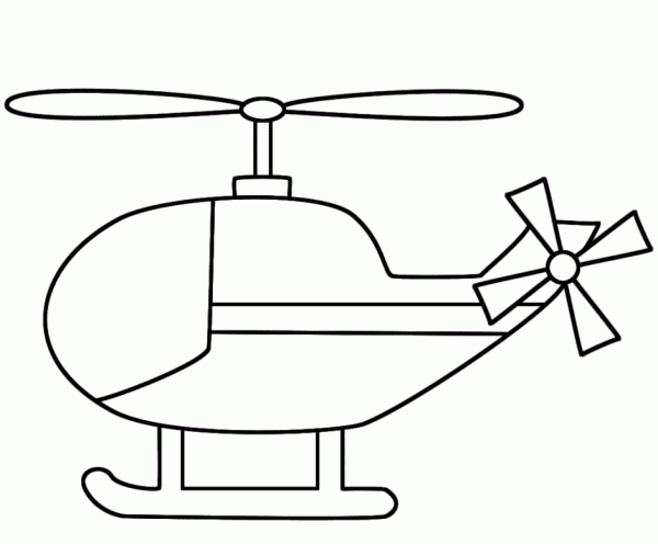 simple helicopter drawing