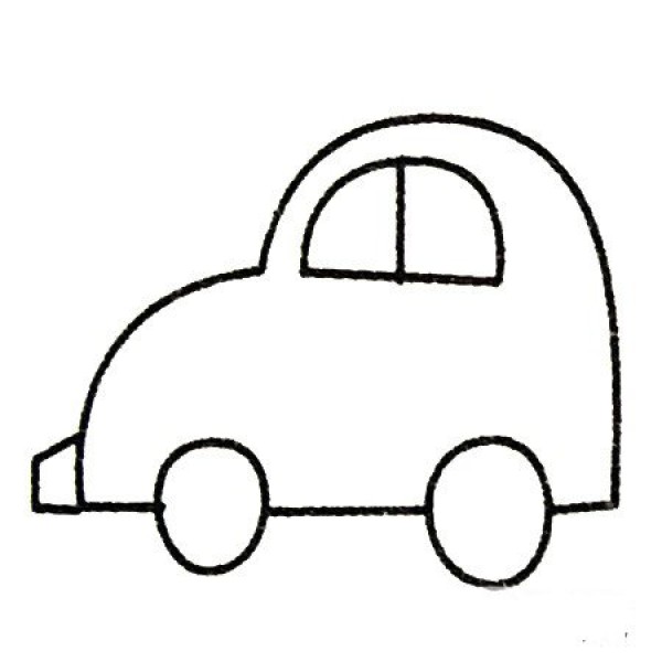 Complete collection of simple car drawings and drawing steps