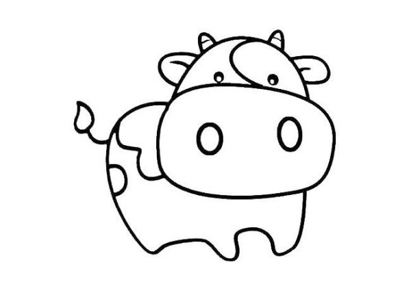 3 simple drawing pictures of cows