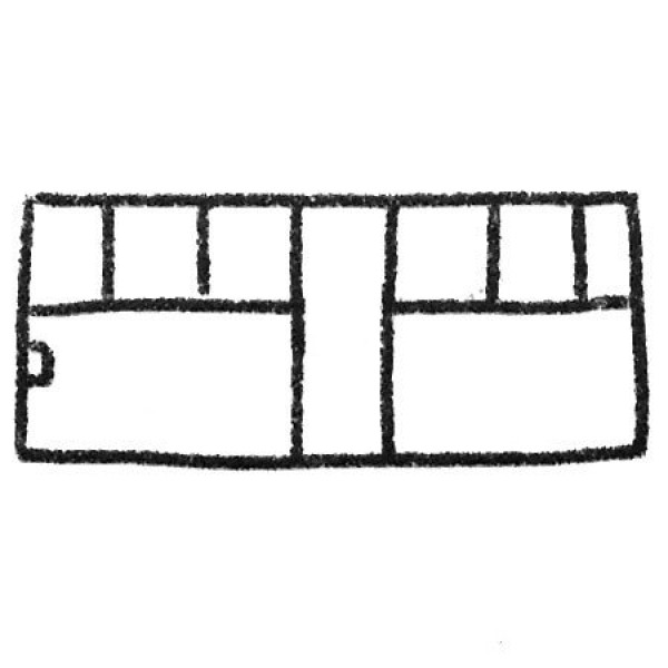 Use simple geometric figures to draw a bus