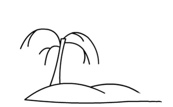 Childrens simple drawing pictures of sunny scenery