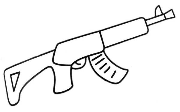 Toy rifle simple drawing picture