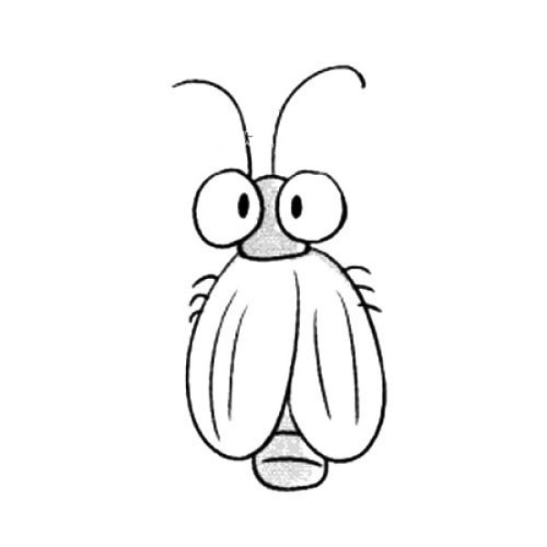 Cartoon cockroach simple drawing picture