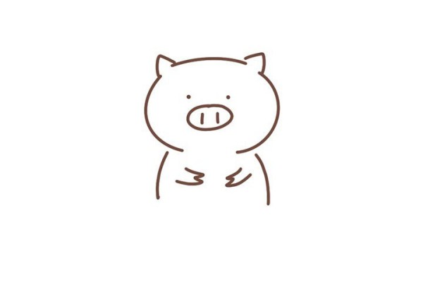 Draw a cute confession piglet for Valentines Day