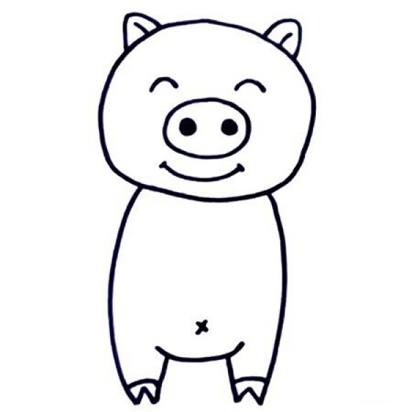 Learn to draw a pig video tutorial