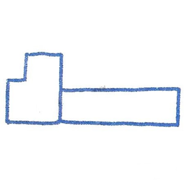 Use simple geometric shapes to draw a truck