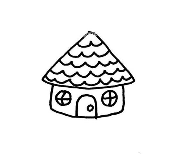 6 creative simple drawings of small houses