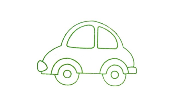 Simple sketch of car