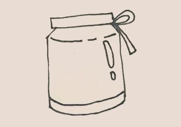 Simple drawing of wishing bottle