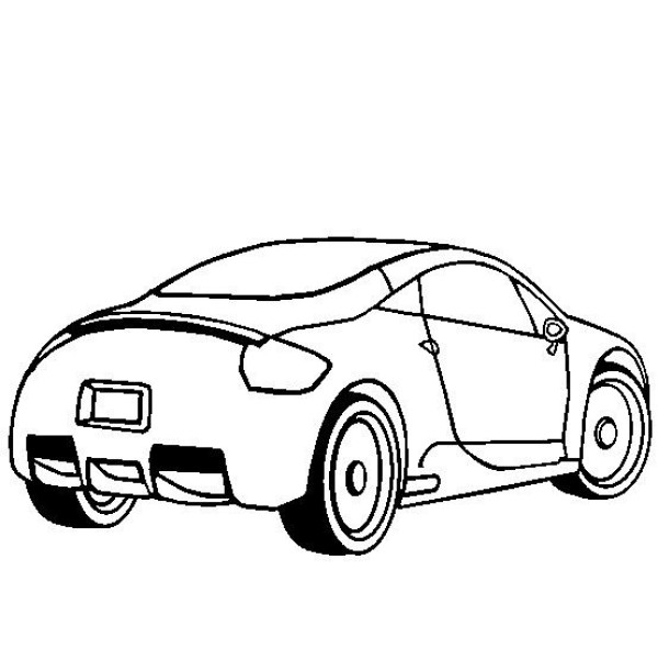 Car simple drawing Mitsubishi ECLIPSE simple drawing picture