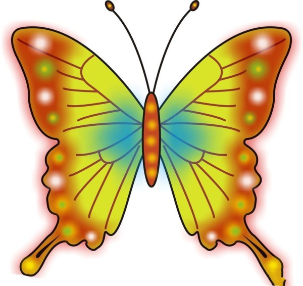 Learn how to draw simple strokes of colorful butterflies