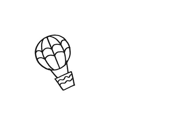 How to draw a hot air balloon