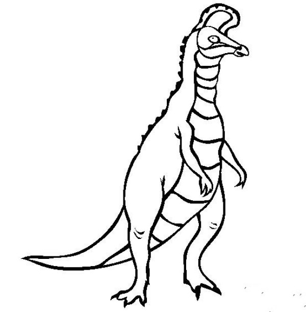 Dinosaur picture collection, simple drawing picture of Laishosaurus