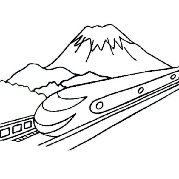 Simple strokes of high speed train