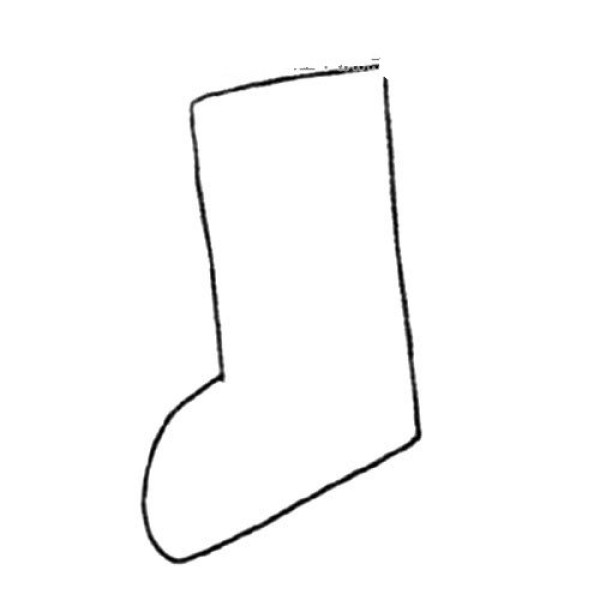 Simple drawing of winter elements snow boots