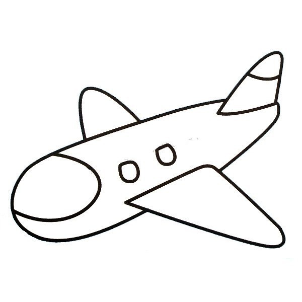 Children learn to draw airplanes