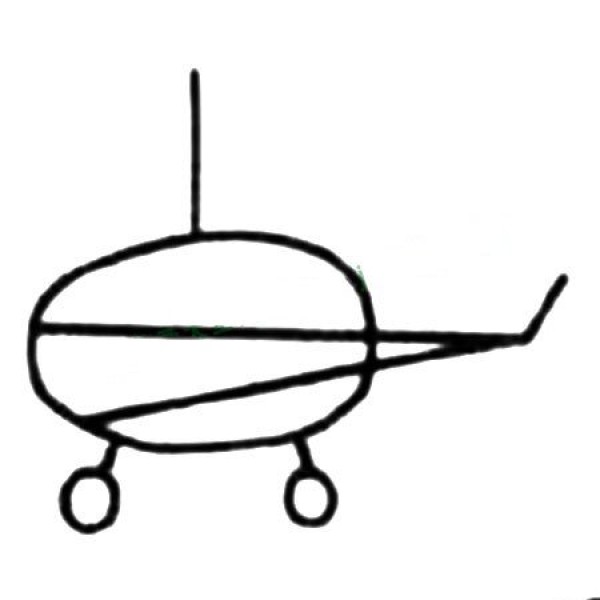 Simple Q version helicopter drawing tutorial