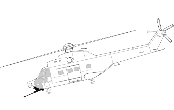 Complete collection of helicopter simple strokes