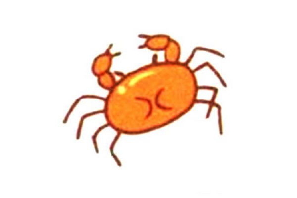 Simple Q version crab drawing tutorial