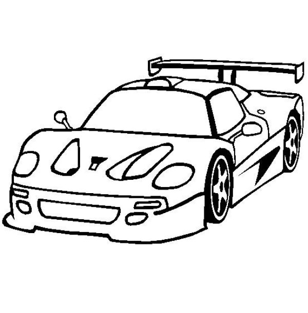 Ferrari Supercar Simple Drawing Picture