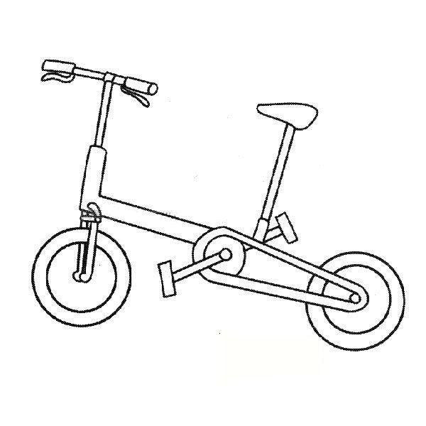 Simple strokes of bicycle